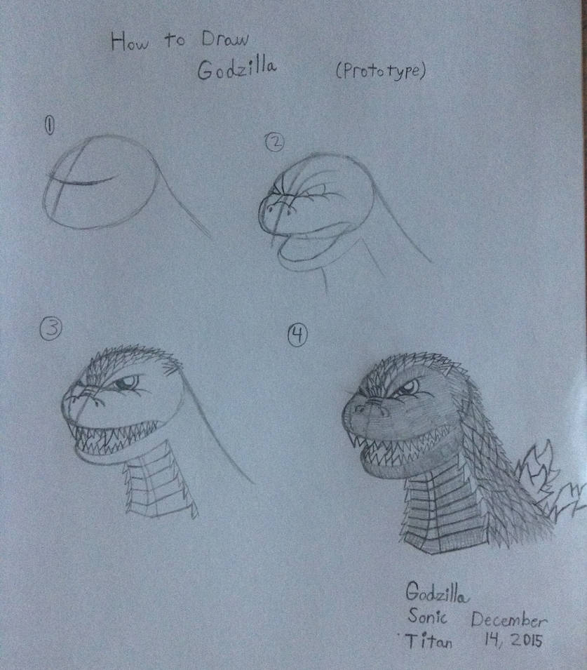 Practice- How to Draw Godzilla by GodzillaSonicTitan on DeviantArt