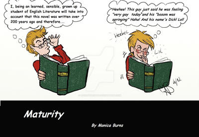 Maturity Cartoon by roseburnsArt on DeviantArt