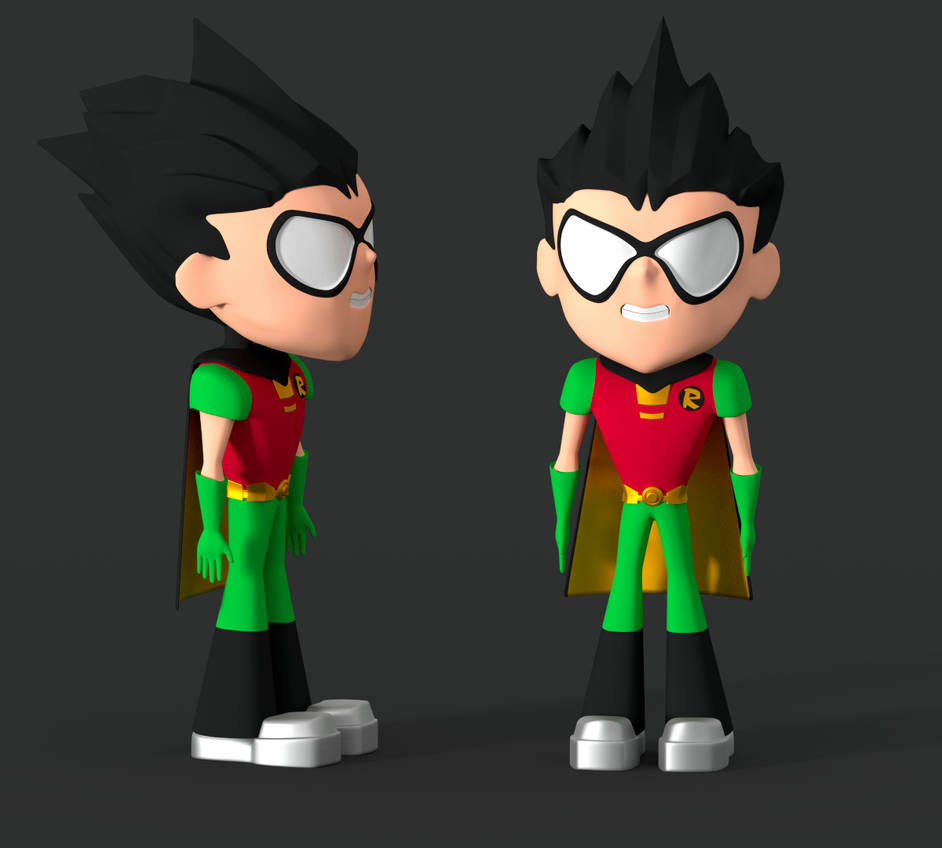 Robin Teen Titans Go by svidal on DeviantArt