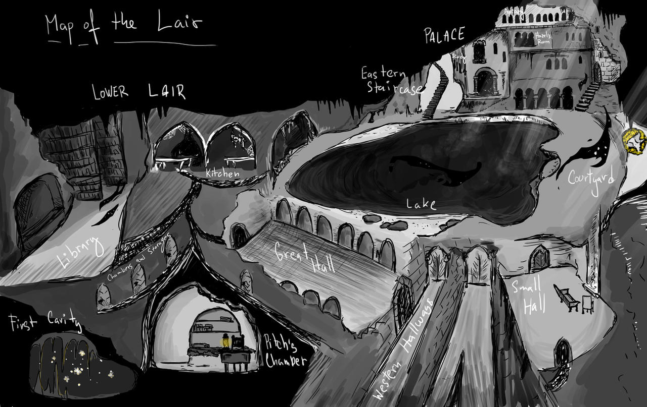 Ark Lair Map Map of the Lair by BlackBeeNo3569 on DeviantArt