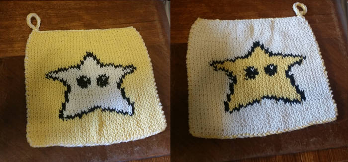 Super Mario Star Potholder