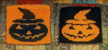 Pumpkin Hat Potholder