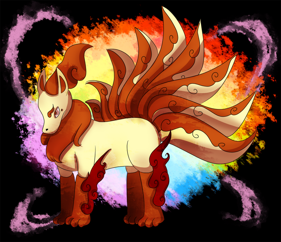 Mega 9 Tails Mega Ninetails by SakuraCat-Kim on DeviantArt