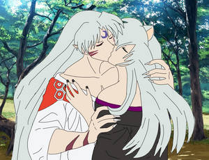 Yuki and Sesshomaru by epicShadowdragon