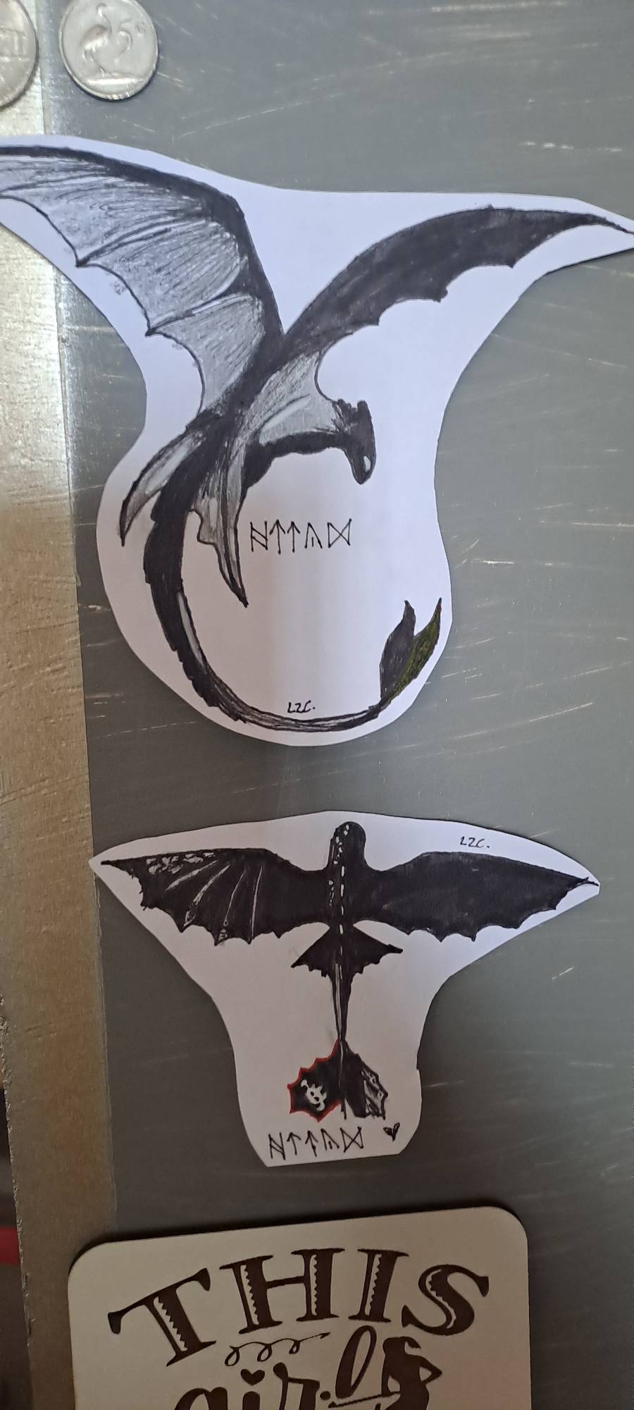 Toothless in two angles :) by LaZycanvass on DeviantArt