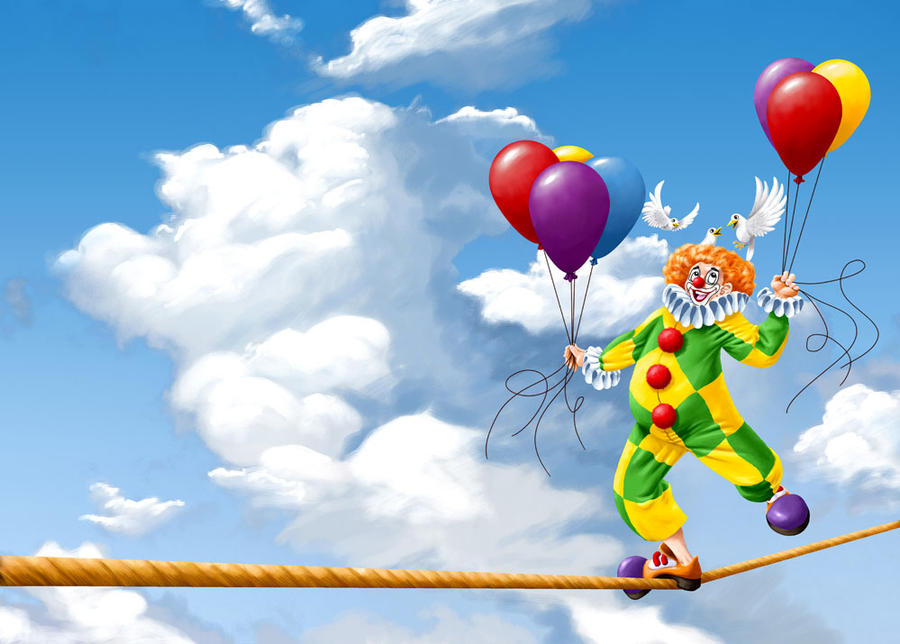 Clown Rag Rope Clown on the Rope by Vanxee on DeviantArt