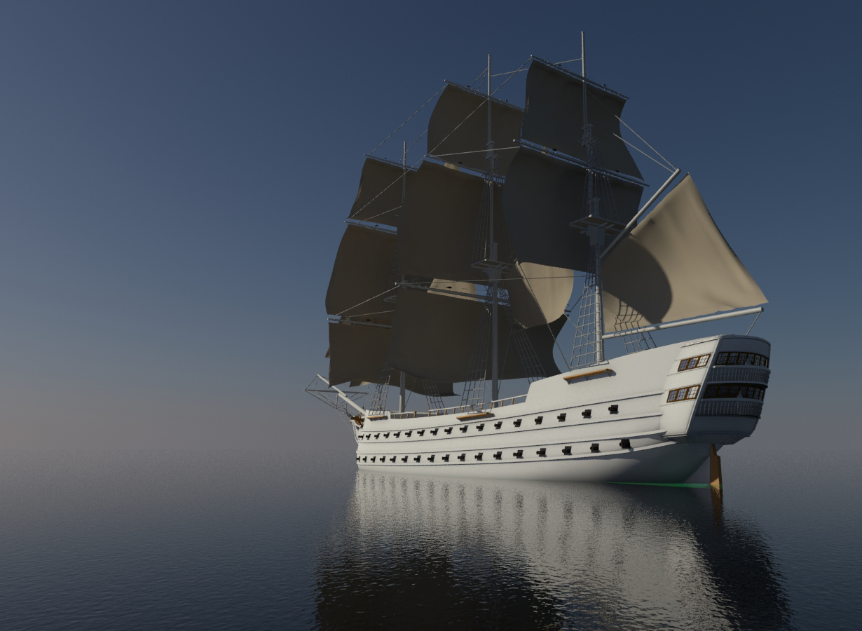 Sailing ship WIP 3