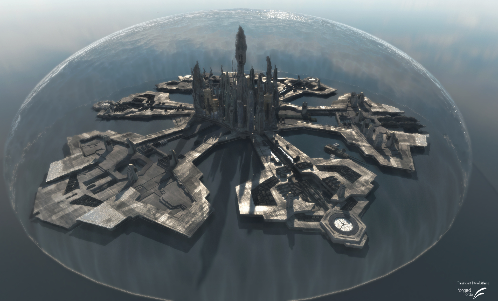Atlantis Shield Stargate Atlantis new shield with V-Ray by Glinnzar on DeviantArt