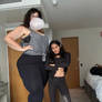 205 CM TALL AMAZON AMANDA AND 145 CM SKINNY GIRL !