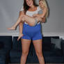 Giantessa Amazon and Tiny blonde girl