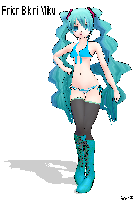 ::. MMD - Piron Bikini Miku