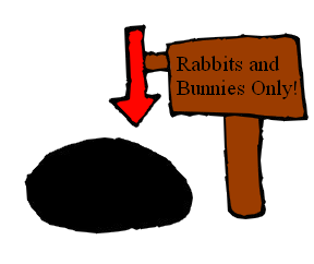Rabbits Only Sign by Charcoal-Rabbit on DeviantArt