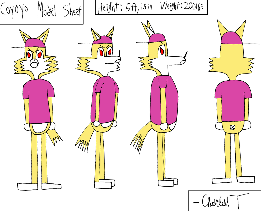 Coyoyo Model Sheet by Charcoal-Rabbit on DeviantArt