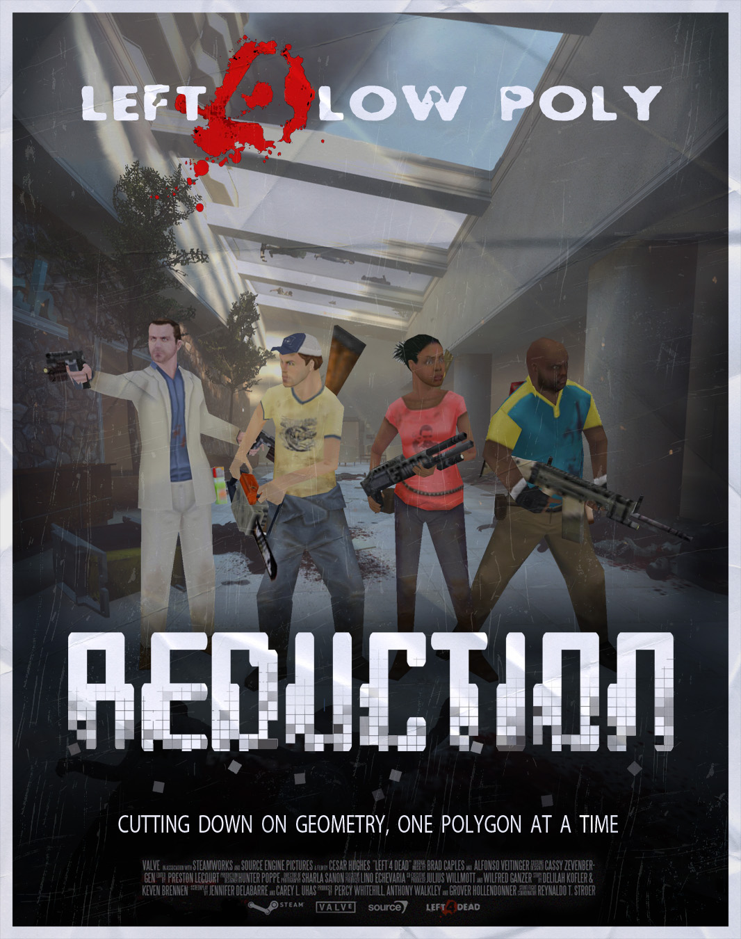 low poly l4d2 poster