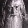 lord of the ring Gandalf pencil drawing