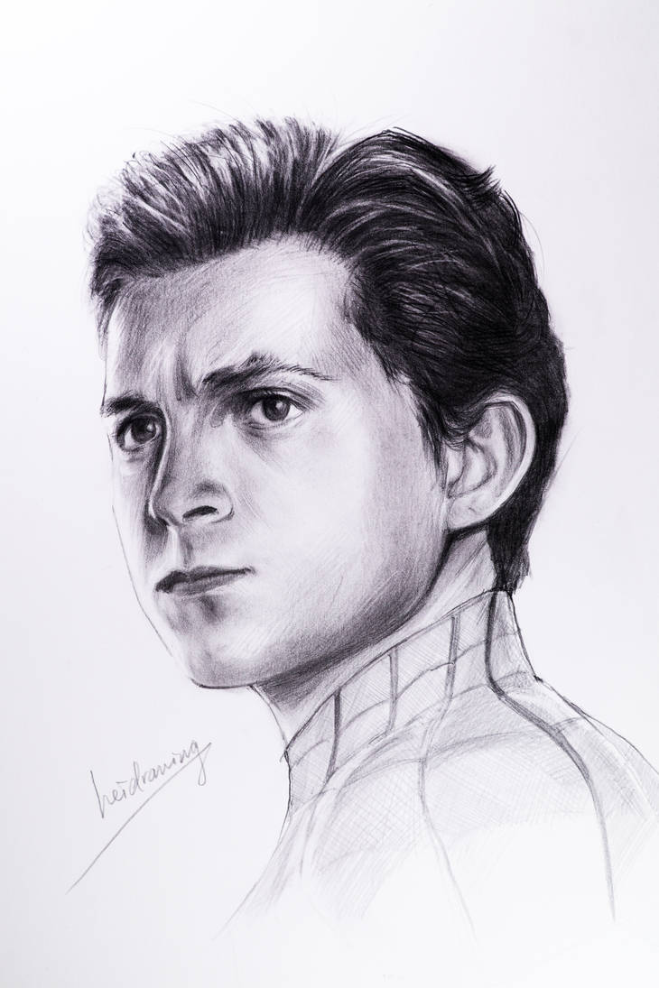 spider-man tom holland pencil drawing by heidrawing on DeviantArt