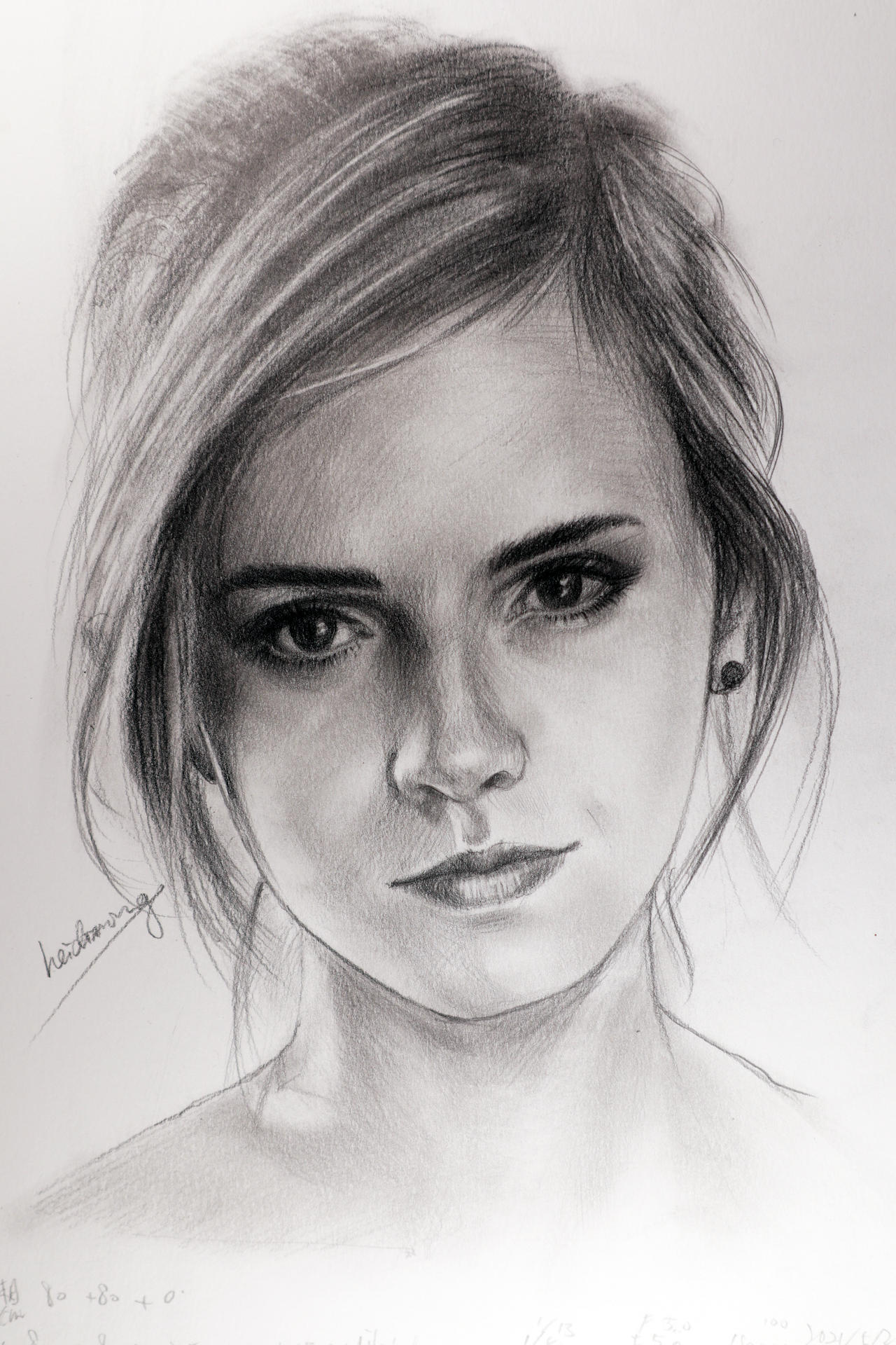 emma watson pencil drawing by heidrawing on DeviantArt