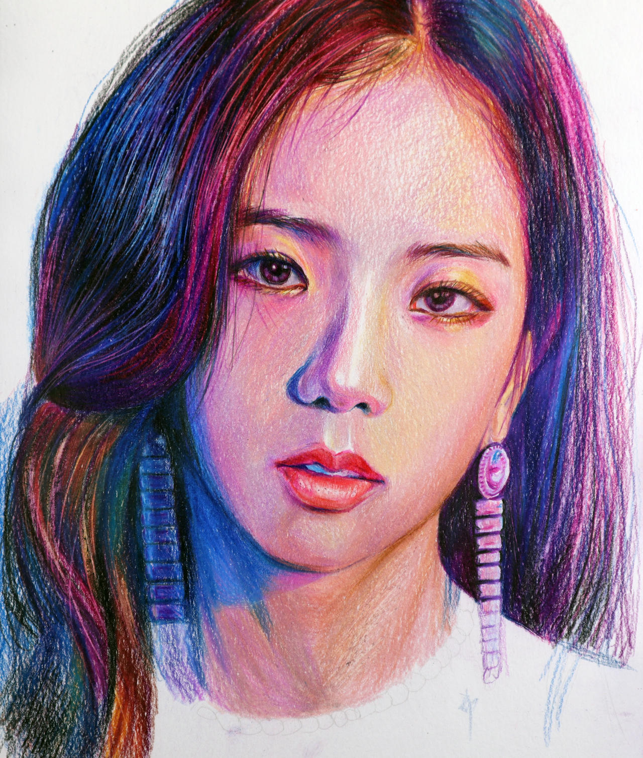 Blackpink Jisoo coloured pencil drawing by heidrawing on DeviantArt