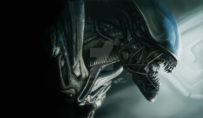 Speed painting number 6 of Alien Xenomorph