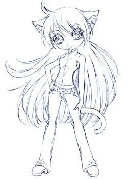 neko-chan... sketch 2