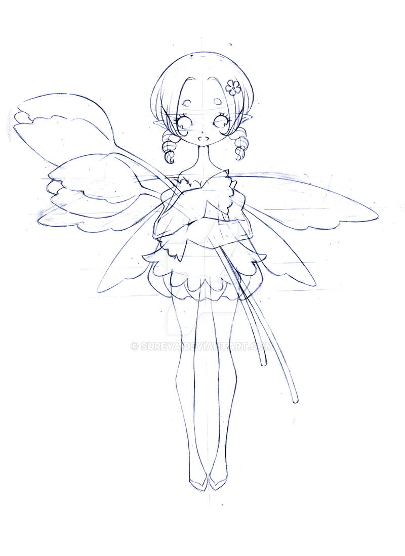 Flower Fairy Sketch 02 By Sureya On DeviantArt flower-fairy-sketch-02-by-sureya-on-deviantart