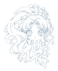 curly haired girl... sketch