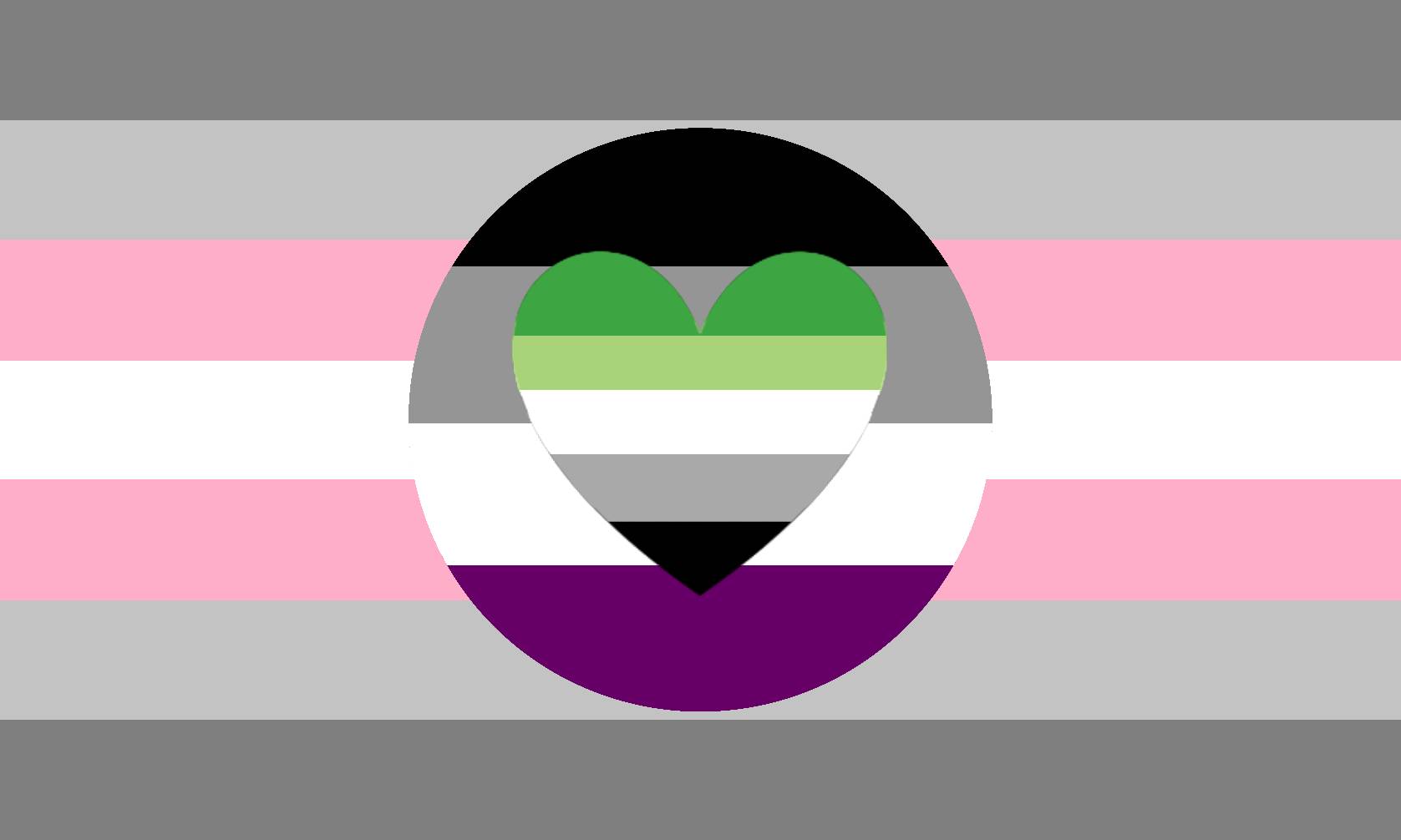 Aroace Demigirl Flag by UniversalGalaxyStar on DeviantArt