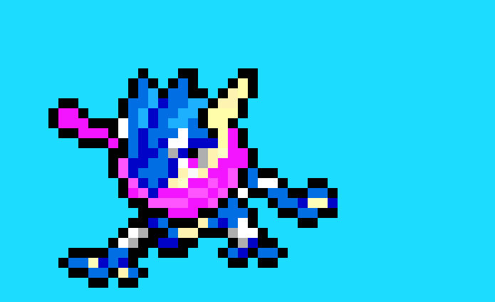 Greninja- Pixel Art by CatWolfBird on DeviantArt