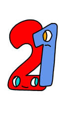 Endless Numbers 2 and 1 for CATA Letter L