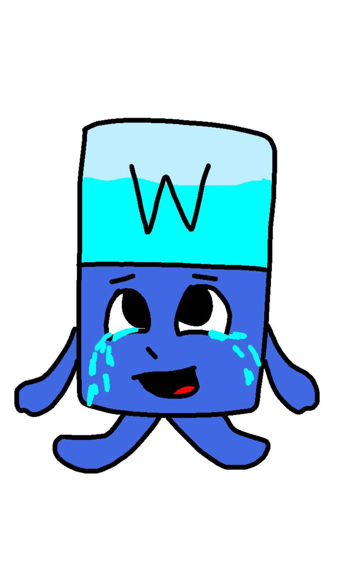 Alphablock W is crying by adelinalovesCAT on DeviantArt