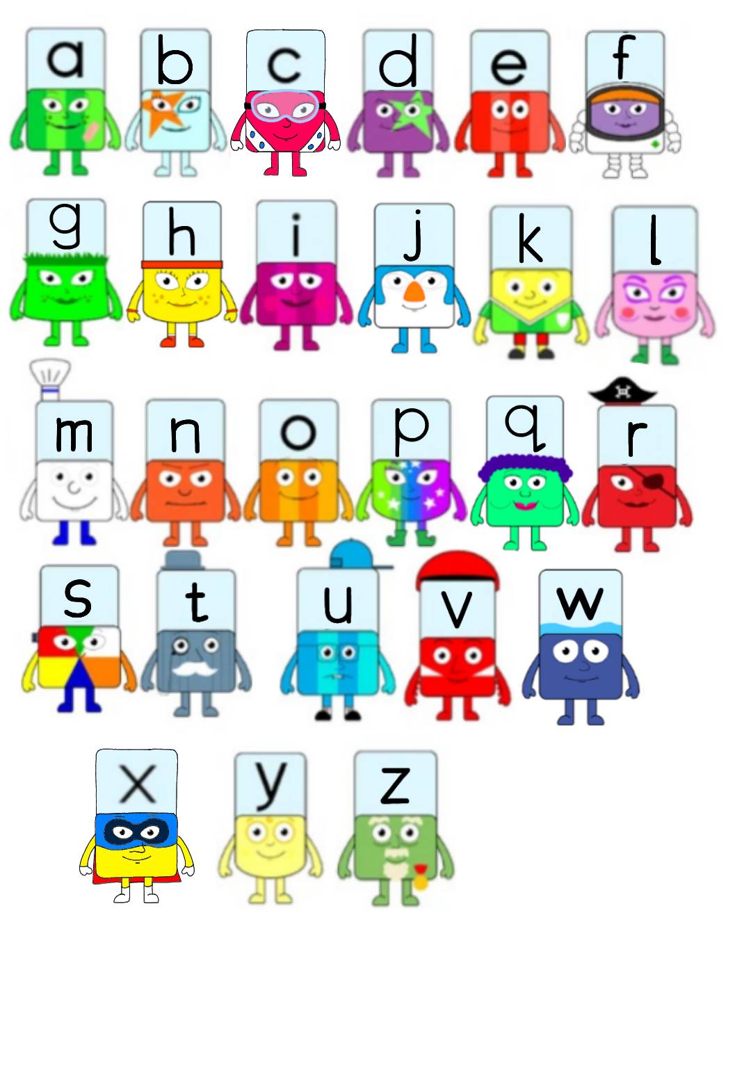 Alphablocks 26 Letters by adelinalovesCAT on DeviantArt