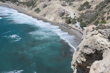 Beach with high Waves