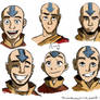 Aang, at various ages