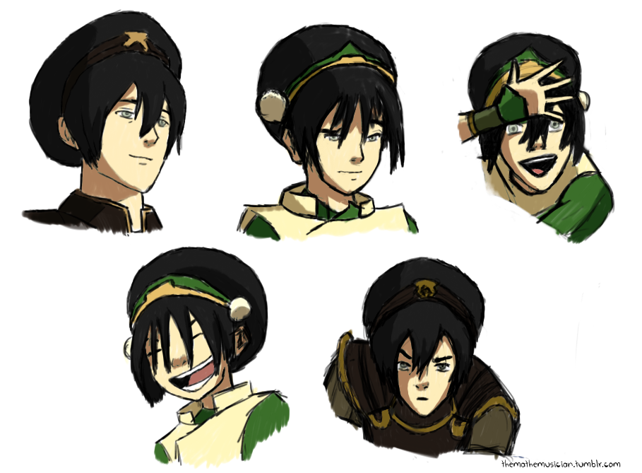 Toph, at various ages