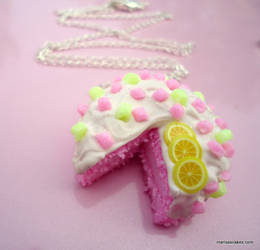 Strawberry Cake Neckalce