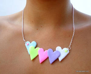 Colorful Hearts Necklace