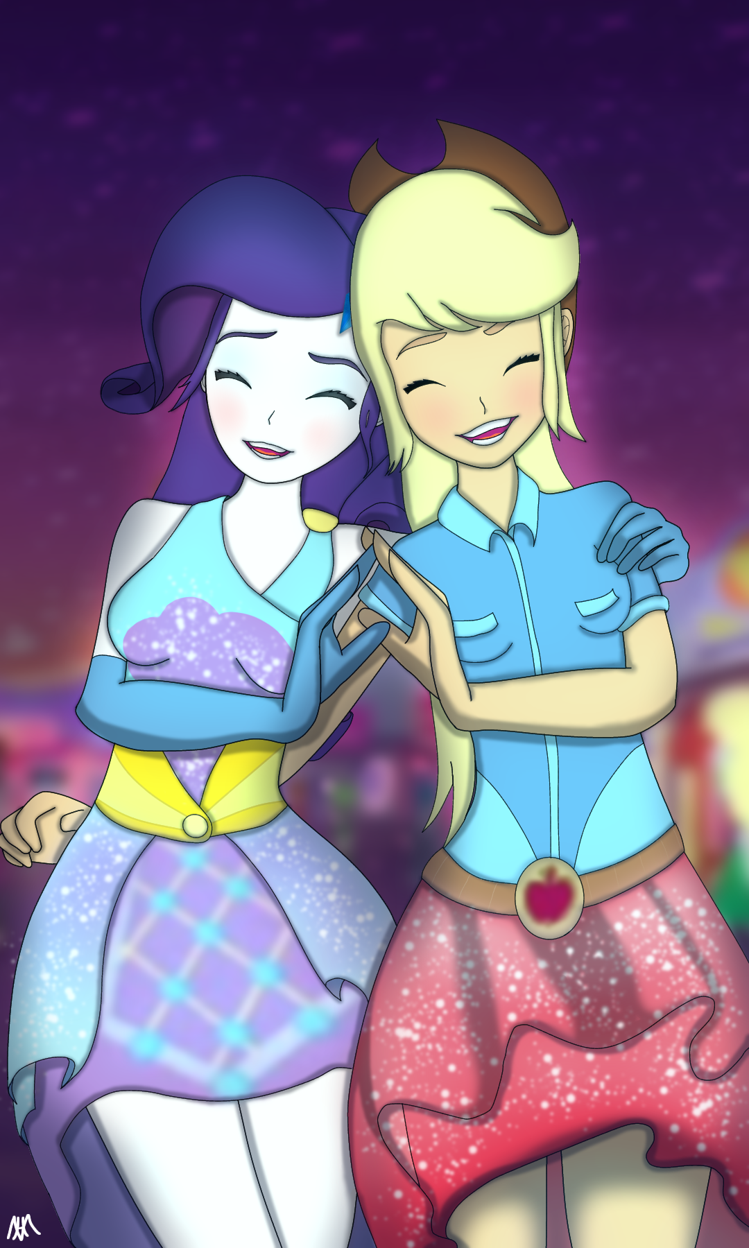 Rarity x Applejack by AHM101 on DeviantArt