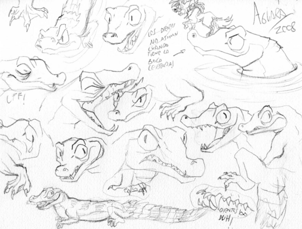 alligator sketches