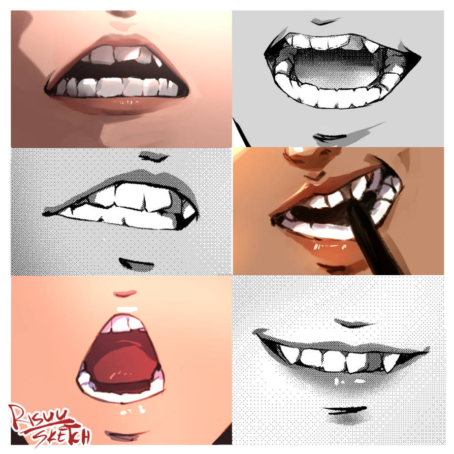 Deviantart Rateeth teeth Practice by RisuuSketch on DeviantArt