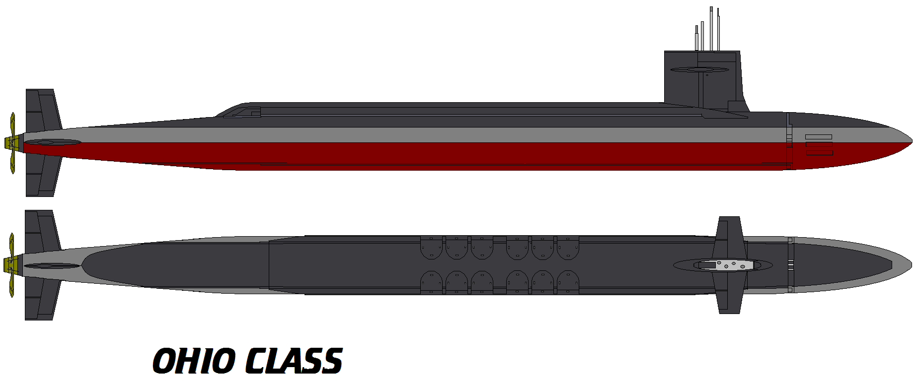 Ohio Class Rendering ohio class by bagera3005 on DeviantArt