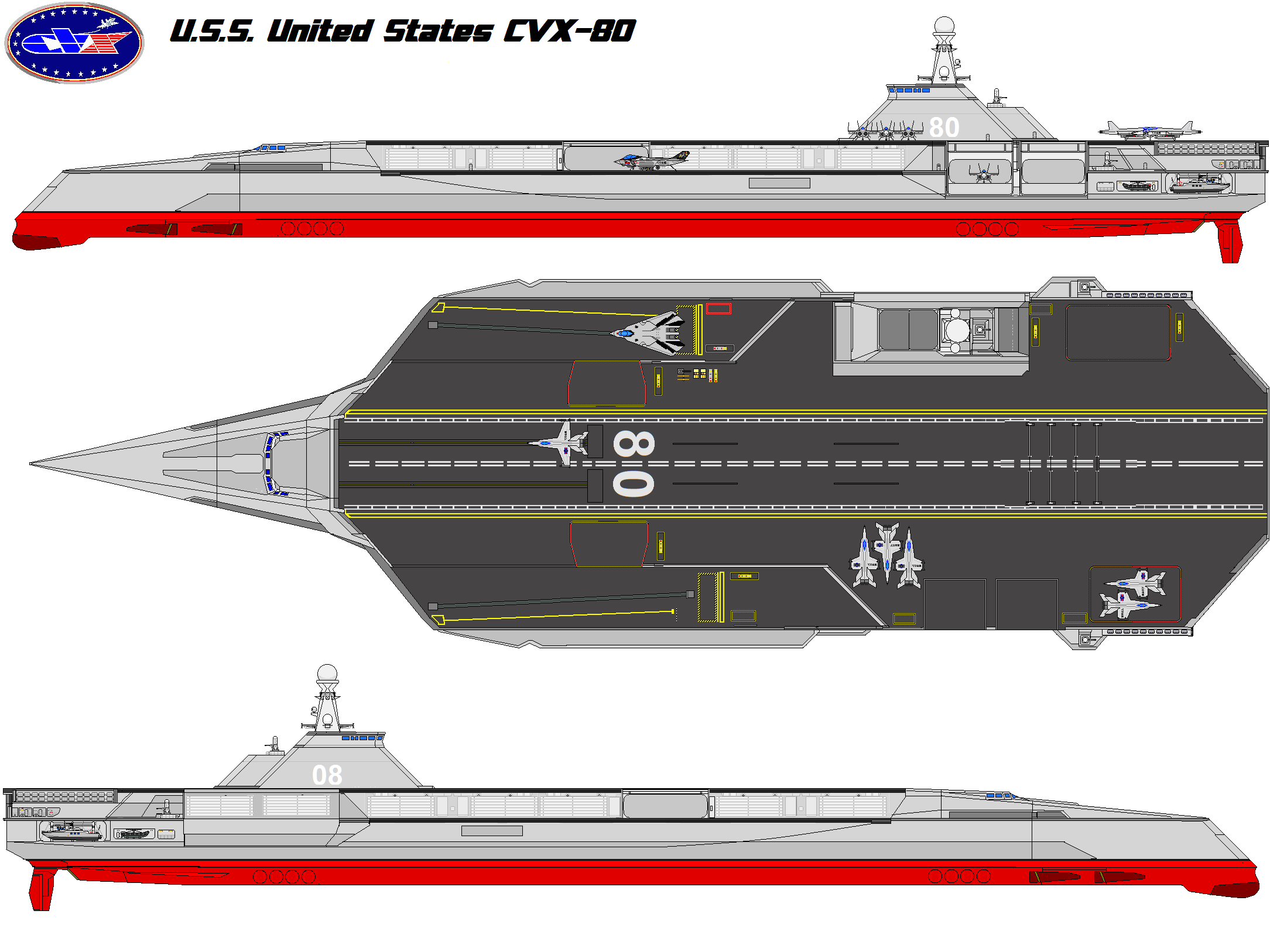 USS United States CVX-80