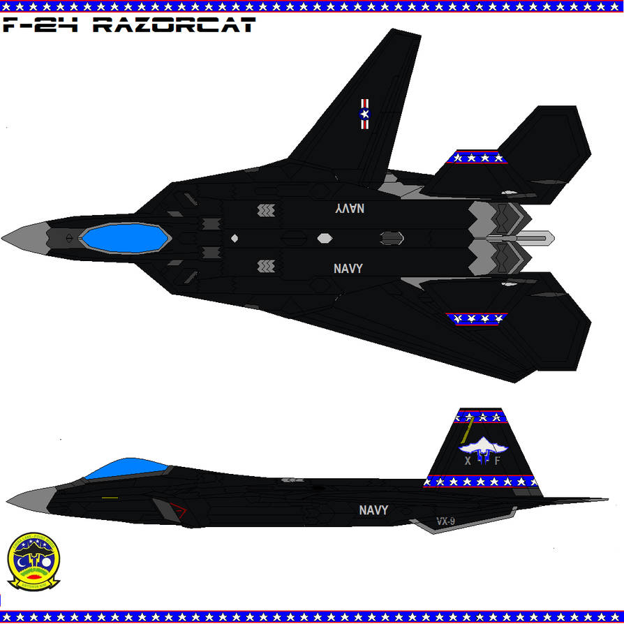 F24 Razor Cat F-24 Razorcat black VX-9 by bagera3005 on DeviantArt