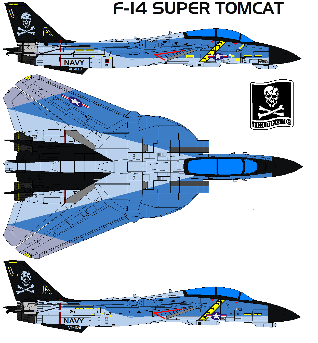 F-14E tomcat Jolly Rogers