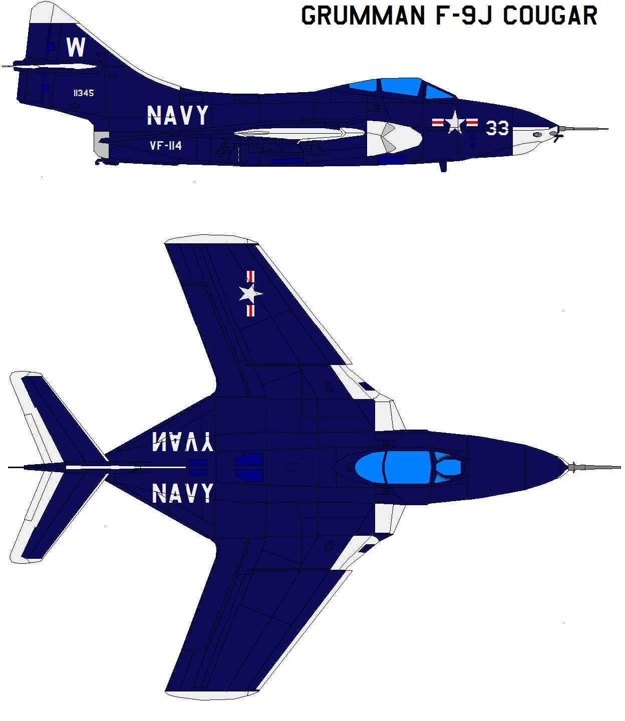 Grumman F-9J Cougar