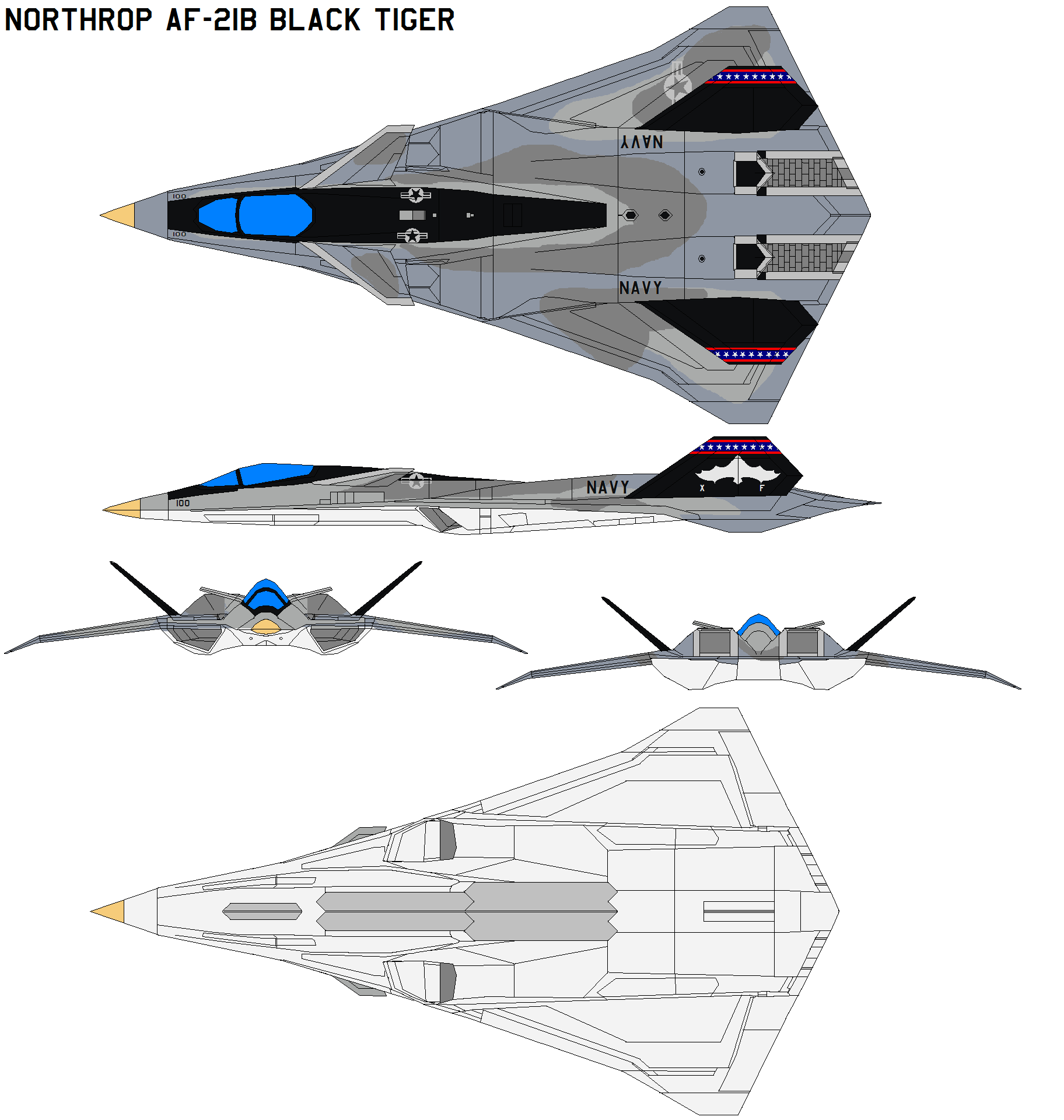 Northrop AF-21B Black tiger