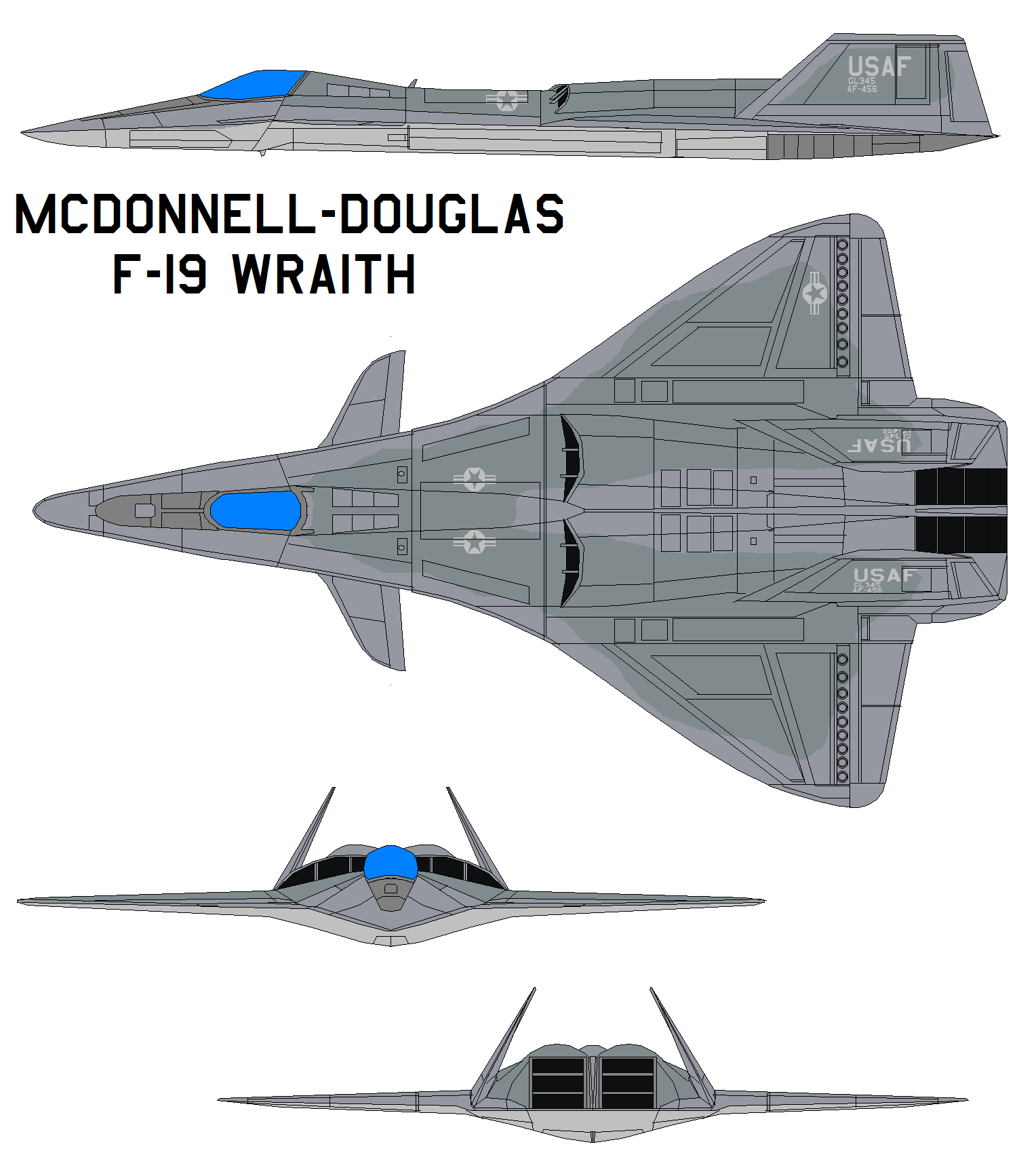McDonnell-Douglas F-19 wraith by bagera3005 on DeviantArt