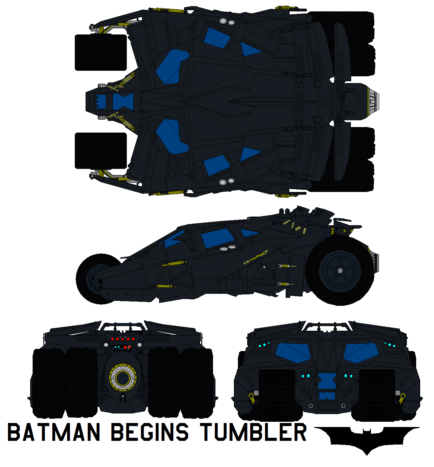 batmobile tumbler blueprints