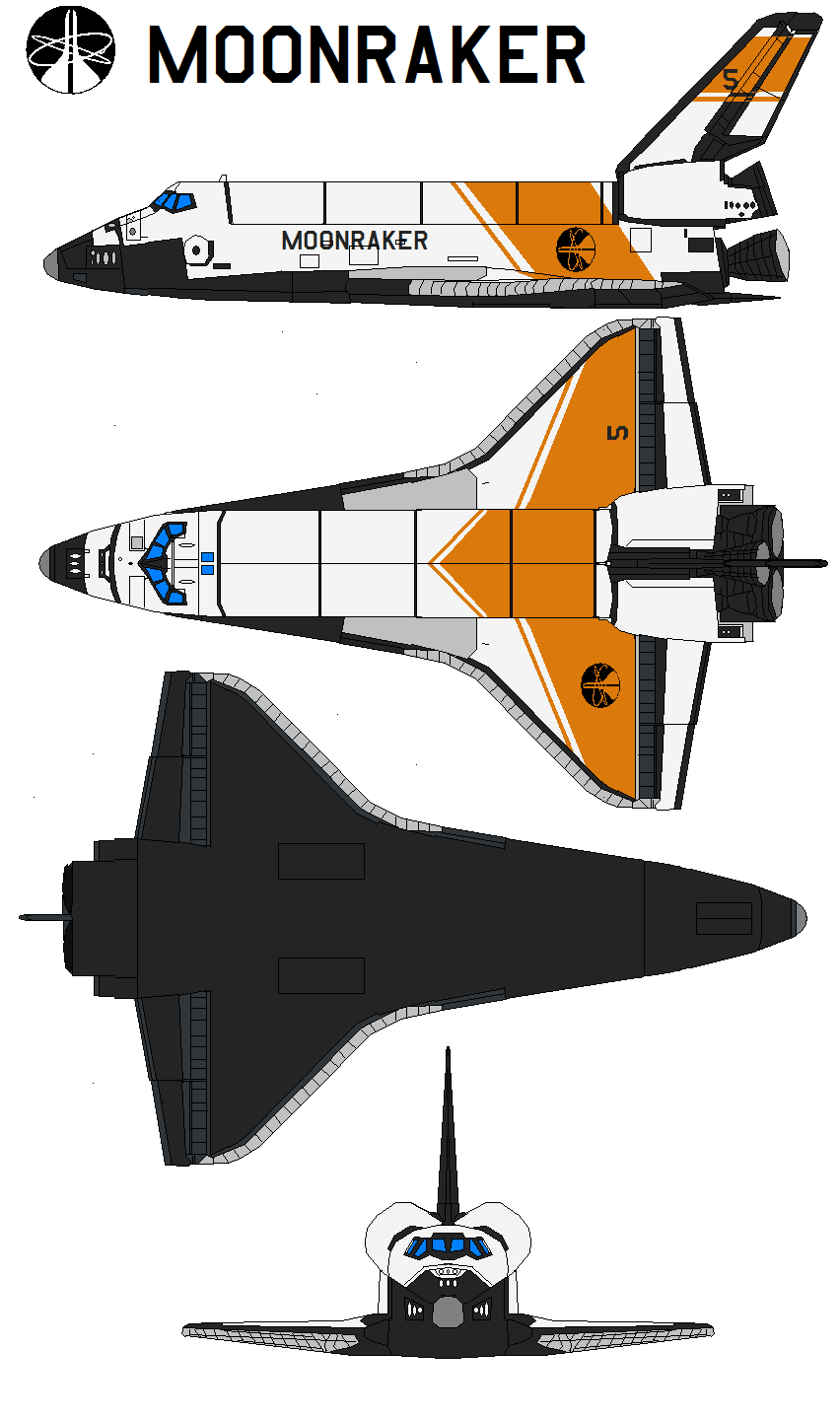 moonraker space shuttle model