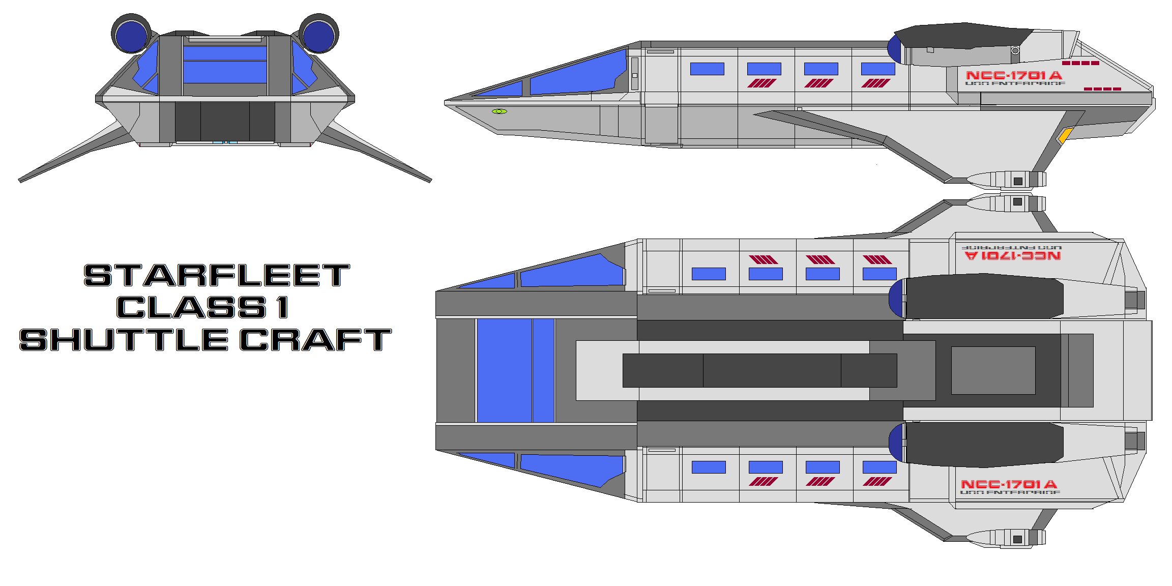 starfleet shuttle class 1 by bagera3005 on DeviantArt