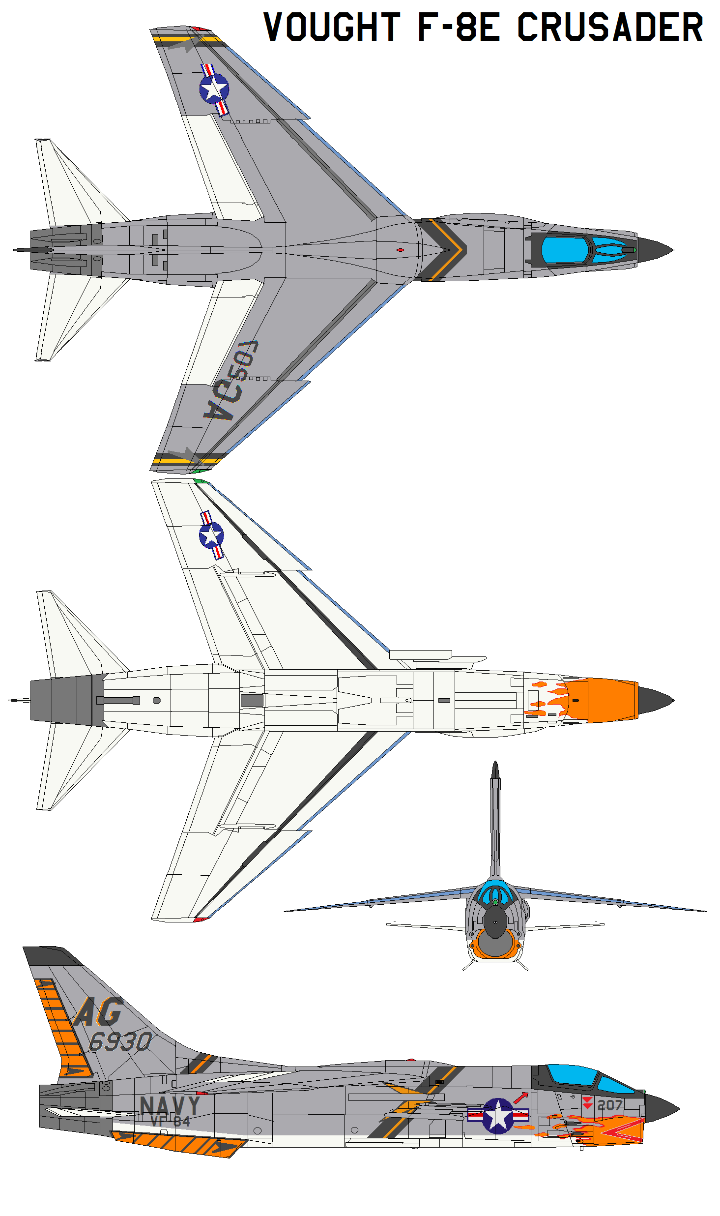 F-8 Crusader Wing F-8 Crusader Wing